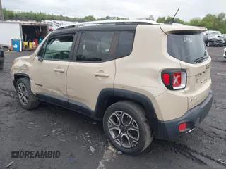2015 Jeep Renegade Limited with VIN ZACCJBDT0FPB55402, listed as a IAAI auction lot 42351032 with 105,059 mi miles and . Bid and sale history available at DreamBid. Image 3.