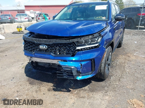 2021 Kia Sorento SX Prestige X-Line with VIN 5XYRKDLF5MG018941, listed as a IAAI auction lot 42006702 with 74,419 mi miles. Bid and sale history available at carsss.com. Image 6.