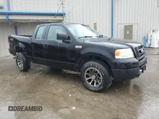 2005 Ford F-150 STX with VIN 1FTRX14W05KC57470, listed as a Copart auction lot 80720524 with 142,958 mi miles and Salvage Title. Bid and sale history available at carsss.com. Image 4.