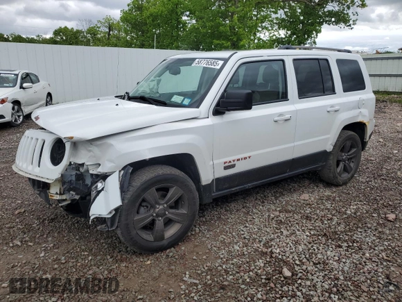 2017 Jeep Patriot Sport with VIN 1C4NJRBB9HD167760, listed as a Copart auction lot 58776585 with 137,568 mi miles and Salvage title. Bid and sale history available at DreamBid. Image 1.