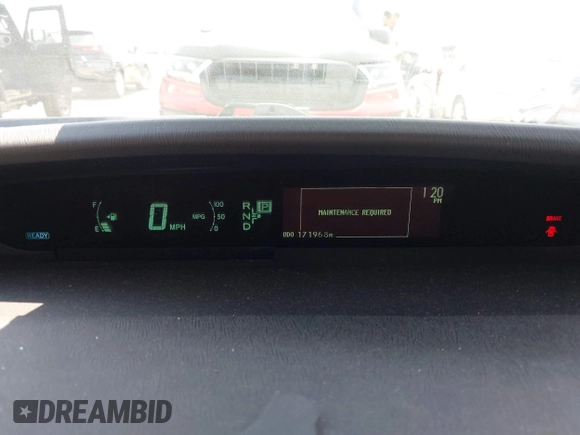 2012 Toyota Prius One z VIN JTDKN3DU3C5386610, wystawiony jako IAAI lot #42386857 z przebiegiem 171 968 mil mil oraz . Historia ofert i sprzedaży dostępna na DreamBid. Obrazek 7.