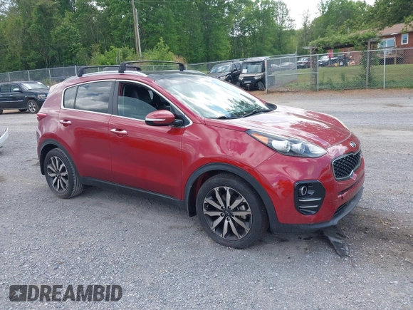 2017 Kia Sportage EX with VIN KNDPN3AC8H7236134, listed as a IAAI auction lot 42173462 with 109,945 mi miles and . Bid and sale history available at DreamBid. Image 1.
