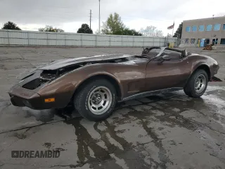 1978 Chevrolet Corvette z VIN 1Z87L8S438779, wystawiony jako Copart lot #54685225 z przebiegiem 75 074 mil mil oraz Czysty tytuł • Clean title. Historia ofert i sprzedaży dostępna na DreamBid. Obrazek 1.