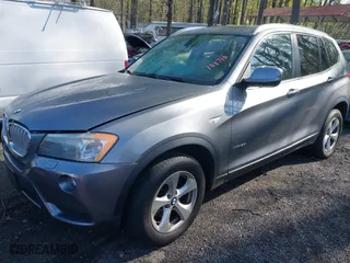 2011 BMW X3 28i with VIN 5UXWX5C55BL708710, listed as a IAAI auction lot 41940504 with 162,240 mi miles. Bid and sale history available at carsss.com. Image 2.