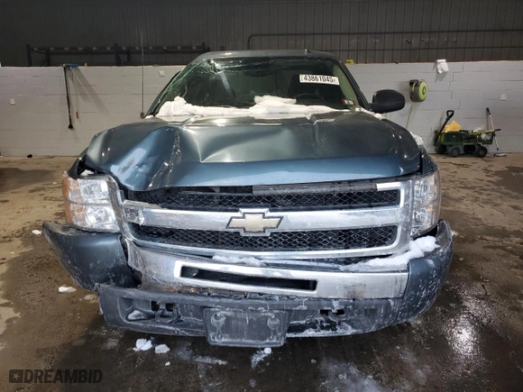 2009 Chevrolet Silverado 1500 LT with VIN 1GCEK29CX9Z276042, listed as a Copart auction lot 43861045 with 124,143 mi miles and Salvage Title. Bid and sale history available at carsss.com. Image 5.