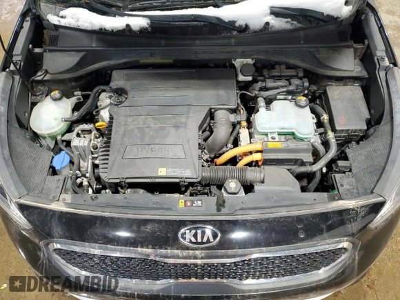 2018 Kia Niro LX with VIN KNDCB3LC8J5124228, listed as a Copart auction lot 47780205 with 107,629 mi miles and Salvage Title. Bid and sale history available at carsss.com. Image 12.