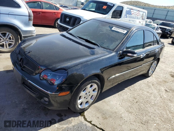 2006 Mercedes-Benz C 280 Luxury with VIN WDBRF92H06F762701, listed as a Copart auction lot 52231174 with 129,563 mi miles and Clean Title. Bid and sale history available at DreamBid. Image 1.
