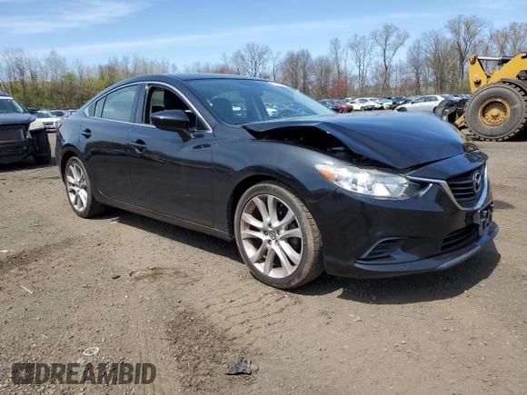 2016 Mazda Mazda6 i Touring with VIN JM1GJ1V56G1475081, listed as a Copart auction lot 54123615 with 72,502 mi miles and Salvage Title. Bid and sale history available at carsss.com. Image 4.