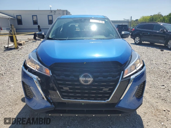 2022 Nissan Kicks S with VIN 3N1CP5BVXNL495027, listed as a Copart auction lot 52143215 with 50,425 mi miles and Salvage Title. Bid and sale history available at DreamBid. Image 5.