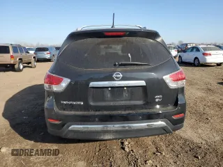 2013 Nissan Pathfinder SV with VIN 5N1AR2MM1DC617765, listed as a Copart auction lot 48526705 with 163,454 mi miles and Salvage Title. Bid and sale history available at carsss.com. Image 6.