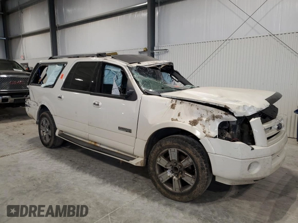 2008 Ford Expedition EL Limited with VIN 1FMFK19598LA42486, listed as a Copart auction lot 82645584 with 0 mi miles and Salvage Title. Bid and sale history available at carsss.com. Image 4.