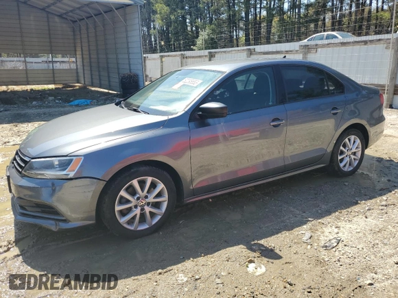 2015 Volkswagen Jetta SE with VIN 3VWD17AJXFM259533, listed as a Copart auction lot 52295555 with 170,886 mi miles and Salvage title. Bid and sale history available at DreamBid. Image 1.
