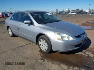 2003 Honda Accord LX z VIN JHMCM56303C043710, wystawiony jako IAAI lot #41517509 z przebiegiem 283 083 mil mil oraz . Historia ofert i sprzedaży dostępna na DreamBid. Obrazek 1.