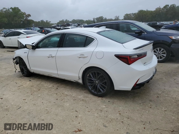 2022 Acura ILX Premium with VIN 19UDE2F87NA008546, listed as a Copart auction lot 49959585 with 20,626 mi miles and Non repairable. Bid and sale history available at DreamBid. Image 2.