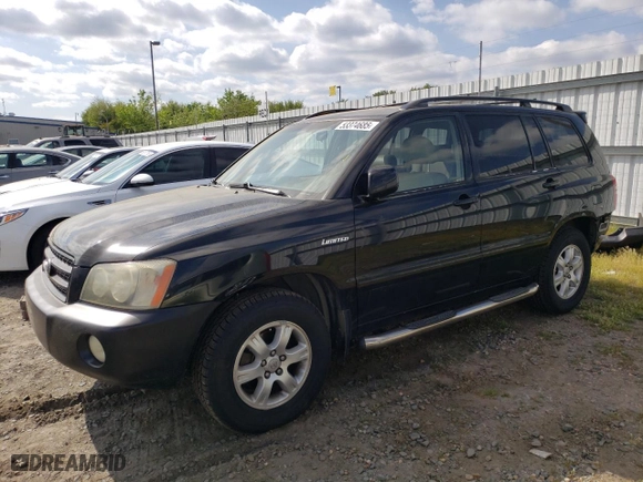 2002 Toyota Highlander with VIN JTEGF21A520050357, listed as a Copart auction lot 53374685 with 167,181 mi miles and Salvage Title. Bid and sale history available at carsss.com. Image 1.