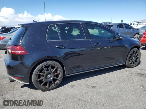 2015 Volkswagen Golf GTI Autobahn w/Performance Pkg with VIN 3VW447AU0FM100537, listed as a Copart auction lot 50568135 with 116,555 mi miles and Salvage Title. Bid and sale history available at carsss.com. Image 3.