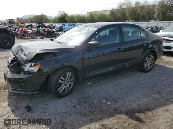 2015 Volkswagen Jetta S with VIN 3VW2K7AJ3FM355363, listed as a Copart auction lot 58516655 with 140,688 mi miles and Salvage title. Bid and sale history available at DreamBid. Image 1.