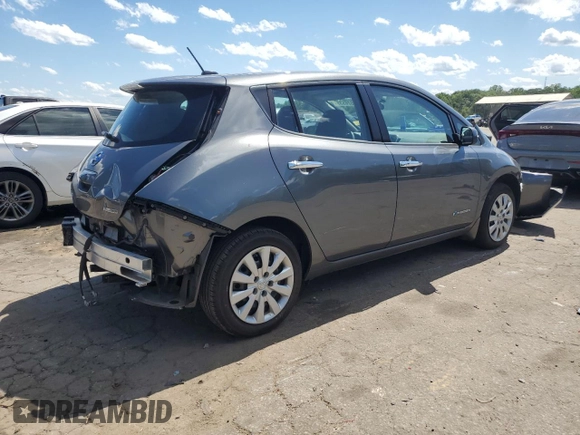 2017 Nissan LEAF SV with VIN 1N4BZ0CPXHC308851, listed as a Copart auction lot 57626535 with 51,912 mi miles and Salvage title. Bid and sale history available at DreamBid. Image 3.