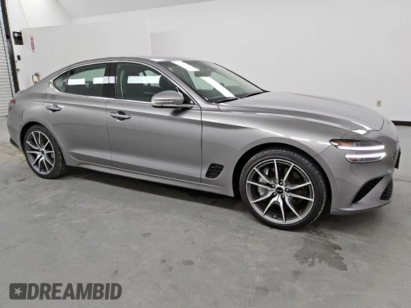2025 Genesis G70 2.5T with VIN KMTG34SC2SU151097, listed as a Copart auction lot 60698895 with 10,345 mi miles and Clean title. Bid and sale history available at DreamBid. Image 4.