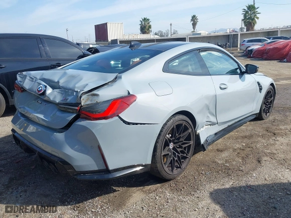 2023 BMW M4 Competition xDrive with VIN WBS43AZ02PCM13315, listed as a IAAI auction lot 41596968 with 28,967 mi miles. Bid and sale history available at carsss.com. Image 4.