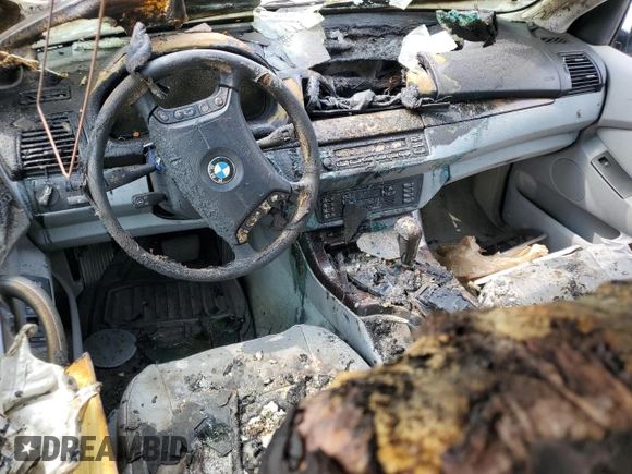 2001 BMW X5 4.4i with VIN WBAFB33581LH21745, listed as a Copart auction lot 67415594 with 0 mi miles and Salvage Title. Bid and sale history available at carsss.com. Image 8.