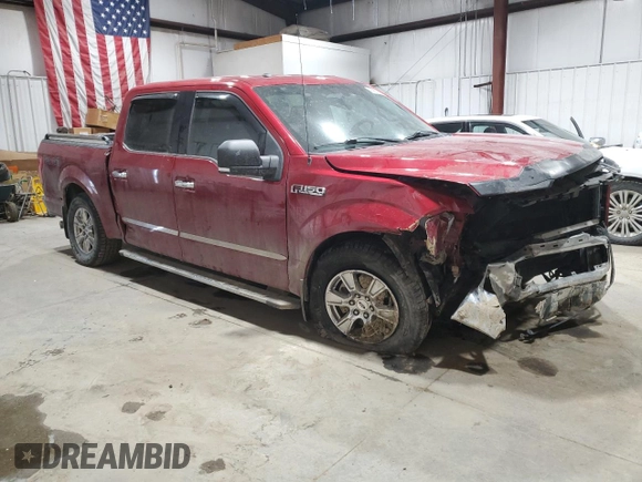 2016 Ford F-150 XLT with VIN 1FTEW1EF6GKD11714, listed as a Copart auction lot 47992265 with 90,462 mi miles and Salvage title. Bid and sale history available at DreamBid. Image 4.