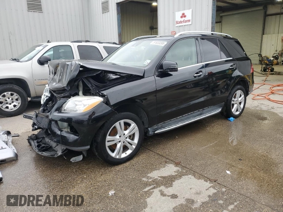 2013 Mercedes-Benz M 350 with VIN 4JGDA5JB6DA232335, listed as a Copart auction lot 51833395 with Not Provided miles and Salvage Title. Bid and sale history available at DreamBid. Image 1.