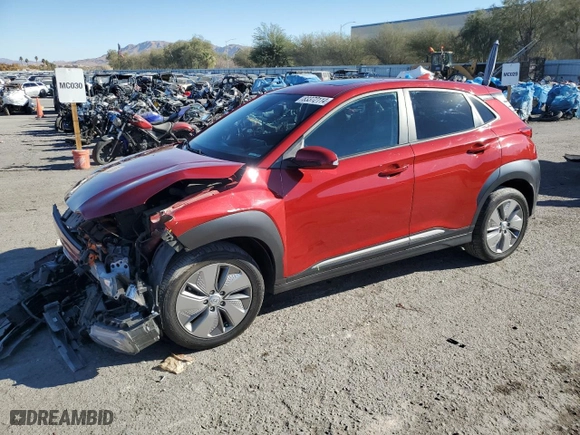 2021 Hyundai Kona Electric Ultimate with VIN KM8K53AG6MU110326, listed as a Copart auction lot 83372114 with 38,522 mi miles and Salvage Title. Bid and sale history available at carsss.com. Image 1.