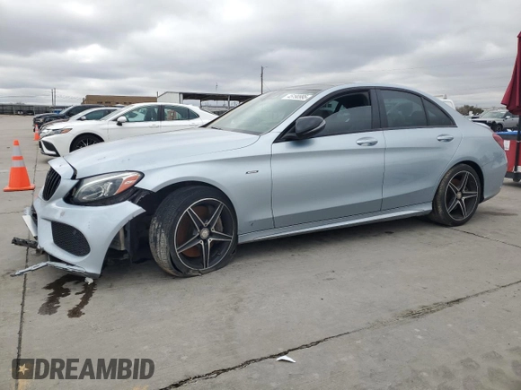 2016 Mercedes-Benz C 450 AMG with VIN 55SWF6EB6GU125889, listed as a Copart auction lot 45190995 with 108,440 mi miles and Clean Title. Bid and sale history available at carsss.com. Image 1.