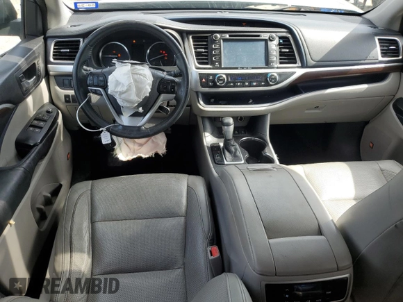 2016 Toyota Highlander Limited with VIN 5TDDKRFH1GS290074, listed as a Copart auction lot 59909005 with 205,380 mi miles and Salvage title. Bid and sale history available at DreamBid. Image 8.