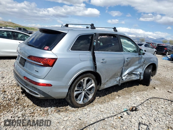 2023 Audi Q7 Prestige with VIN WA1VXBF75PD024969, listed as a Copart auction lot 53793885 with 23,723 mi miles and Salvage title. Bid and sale history available at DreamBid. Image 3.