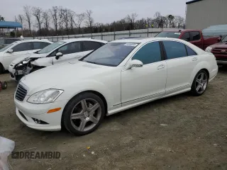 2009 Mercedes-Benz S-Class 5.5L V8 with VIN WDDNG71X59A245895, listed as a Copart auction lot 44046305 with 126,026 mi miles and Salvage Title. Bid and sale history available at carsss.com. Image 1.