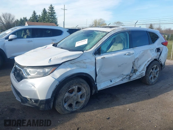 2019 Honda CR-V EX-L with VIN 2HKRW2H82KH660817, listed as a IAAI auction lot 41958569 with 57,370 mi miles. Bid and sale history available at carsss.com. Image 17.
