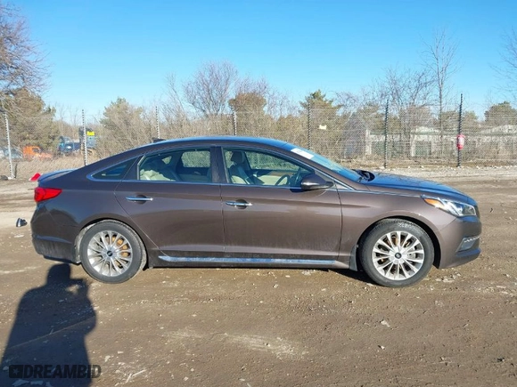 2015 Hyundai Sonata 2.4L Sport with VIN 5NPE34AF6FH174223, listed as a IAAI auction lot 41748484 with 100,492 mi miles. Bid and sale history available at carsss.com. Image 13.