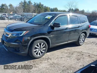 2019 Honda Pilot EX-L with VIN 5FNYF6H53KB007940, listed as a IAAI auction lot 38969204 with 52,677 mi miles. Bid and sale history available at carsss.com. Image 14.