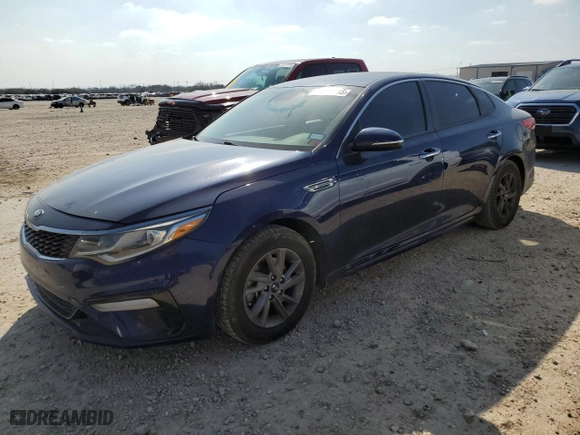 2020 Kia Optima LX with VIN 5XXGT4L32LG383106, listed as a Copart auction lot 43649615 with 128,213 mi miles and Salvage Title. Bid and sale history available at carsss.com. Image 1.