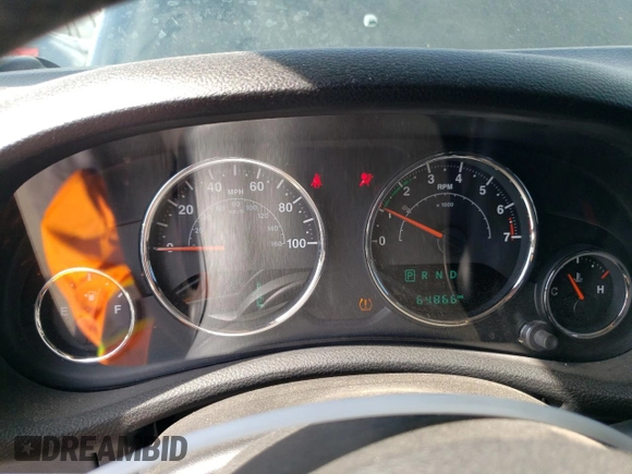 2018 Jeep Wrangler JK Unlimited Sport S with VIN 1C4BJWDG9JL812395, listed as a Copart auction lot 76397134 with 64,866 mi miles and Salvage Title. Bid and sale history available at carsss.com. Image 9.