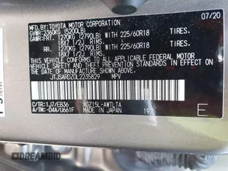 2020 Lexus NX 300 F Sport with VIN JTJSARDZ0L2235829, listed as a IAAI auction lot 42433463 with 51,360 mi miles and . Bid and sale history available at DreamBid. Image 9.