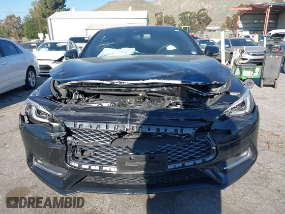 2022 Infiniti Q60 Luxe with VIN JN1EV7KK2NM600262, listed as a IAAI auction lot 41637351 with 22,754 mi miles and . Bid and sale history available at carsss.com. Image 12.