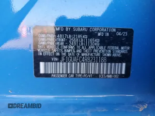 2024 Subaru Impreza Sport with VIN JF1GUAFC4R8231188, listed as a Copart auction lot 74211844 with 14,017 mi miles and Salvage Title. Bid and sale history available at carsss.com. Image 12.