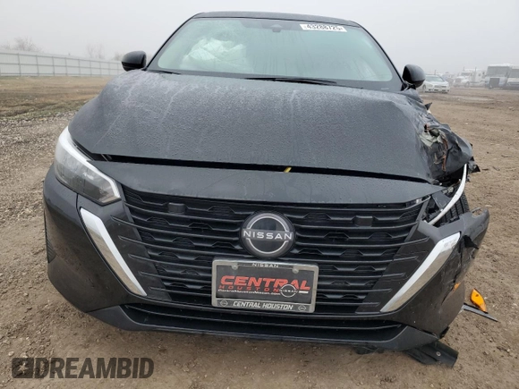 2025 Nissan Sentra S with VIN 3N1AB8BV0SY244572, listed as a Copart auction lot 43288725 with 3,790 mi miles and Salvage Title. Bid and sale history available at DreamBid. Image 5.