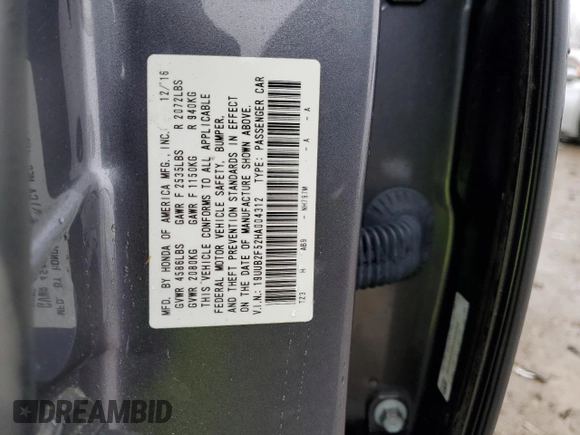 2017 Acura TLX V6 w/Technology Pkg with VIN 19UUB2F52HA004312, listed as a Copart auction lot 43905785 with 137,767 mi miles and Salvage Title. Bid and sale history available at carsss.com. Image 12.