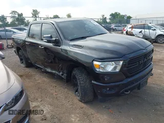 2021 Ram 1500 Big Horn with VIN 1C6SRFFT4MN818902, listed as a IAAI auction lot 42581851 with 58,615 mi miles and . Bid and sale history available at DreamBid. Image 1.