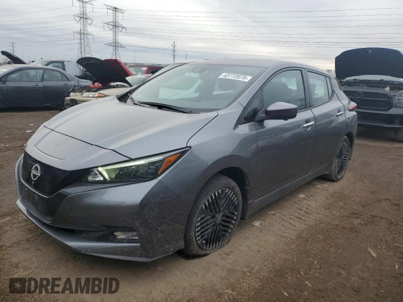 2023 Nissan LEAF SV Plus with VIN 1N4CZ1CV9PC557276, listed as a Copart auction lot 43772075 with 10,533 mi miles and Salvage Title. Bid and sale history available at DreamBid. Image 1.