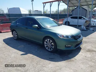 2014 Honda Accord Sport with VIN 1HGCR2F57EA091403, listed as a IAAI auction lot 41919375 with 170,743 mi miles and . Bid and sale history available at DreamBid. Image 1.