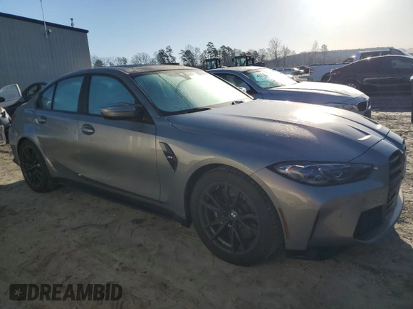 2021 BMW M3 with VIN WBS53AY00MFL13228, listed as a Copart auction lot 45938794 with 69,482 mi miles. Bid and sale history available at carsss.com. Image 4.