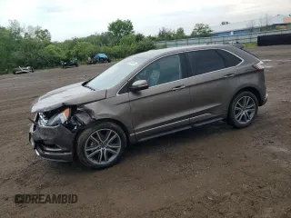2019 Ford Edge Titanium with VIN 2FMPK3K93KBB80030, listed as a Copart auction lot 61540005 with 55,032 mi miles and Salvage title. Bid and sale history available at DreamBid. Image 1.