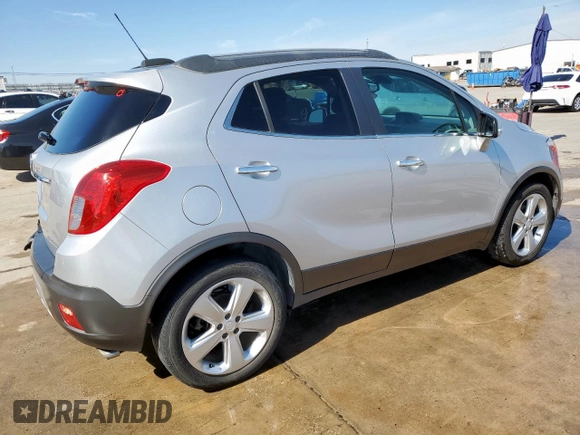 2015 Buick Encore with VIN KL4CJASB6FB250817, listed as a Copart auction lot 45163195 with 106,878 mi miles and Clean Title. Bid and sale history available at carsss.com. Image 3.