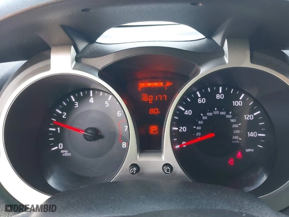 2017 Nissan Juke SL with VIN JN8AF5MVXHT752132, listed as a IAAI auction lot 41794744 with 160,177 mi miles. Bid and sale history available at carsss.com. Image 7.