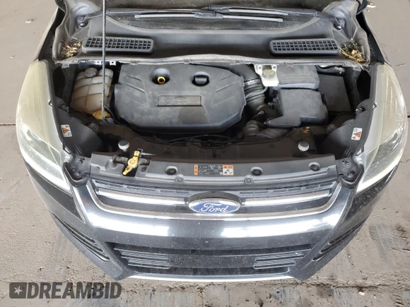 2015 Ford Escape Titanium with VIN 1FMCU0J91FUA17918, listed as a Copart auction lot 64525025 with 130,095 mi miles and Salvage title. Bid and sale history available at DreamBid. Image 11.